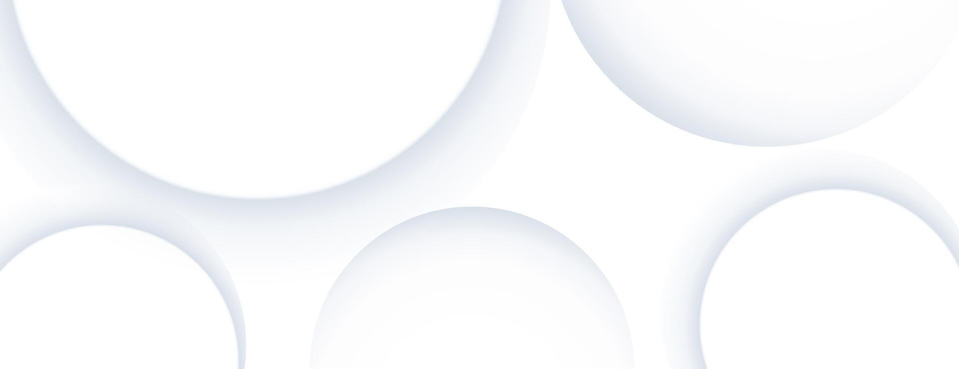 white circles abstract background for banner, presentation, poster, website, cover. vector