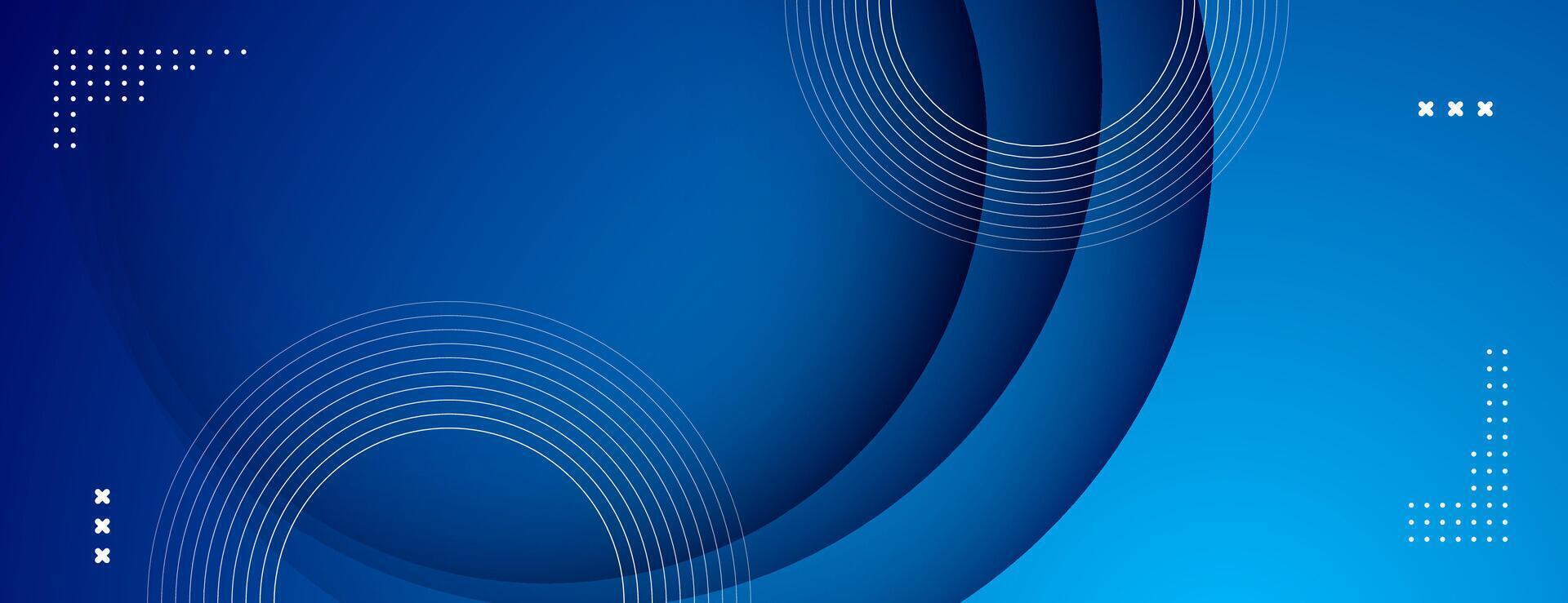 blue abstract background with geometric element. technology banner design vector