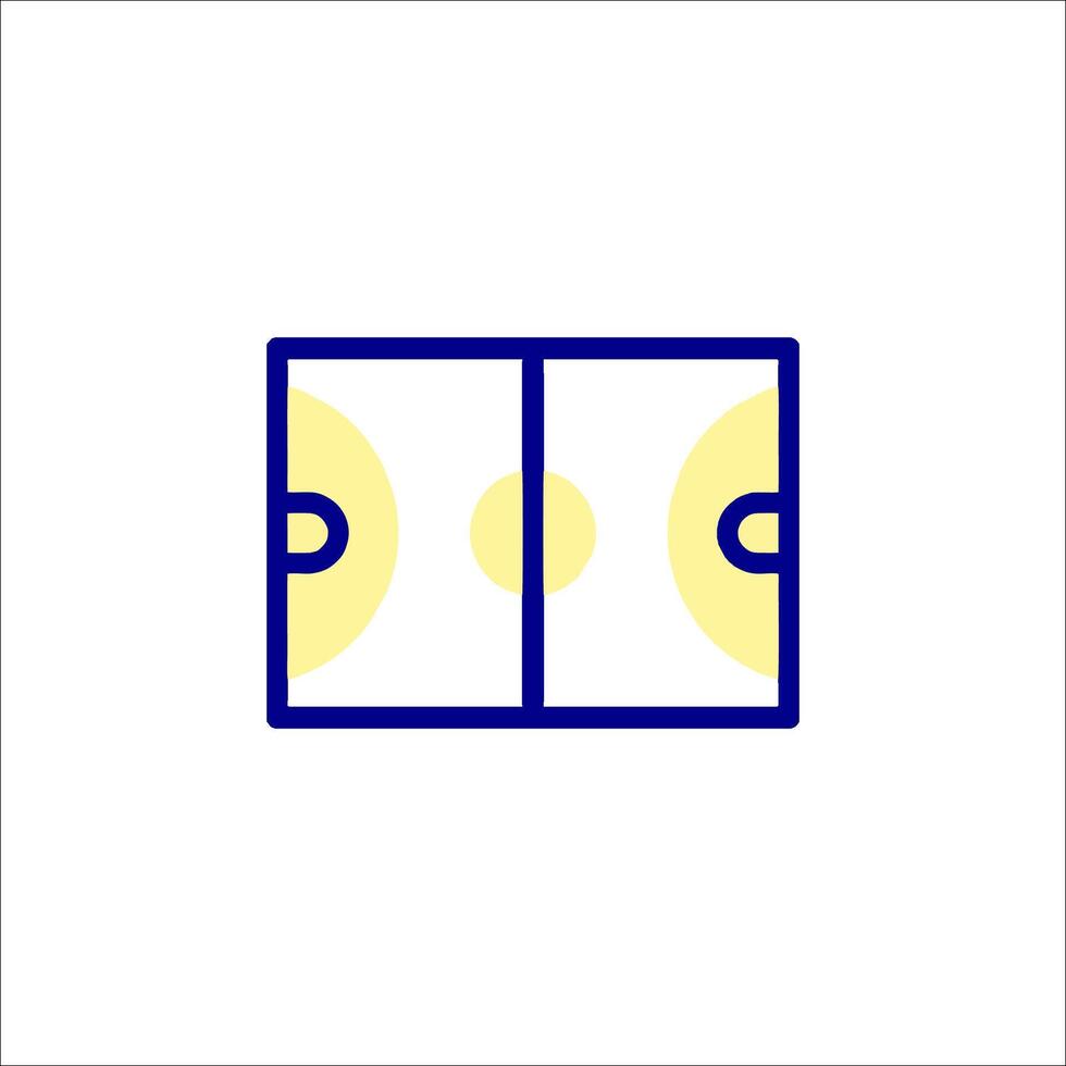 A basketball court icon on a white background vector
