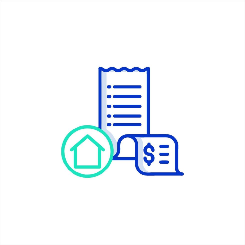 A house and a check icon vector