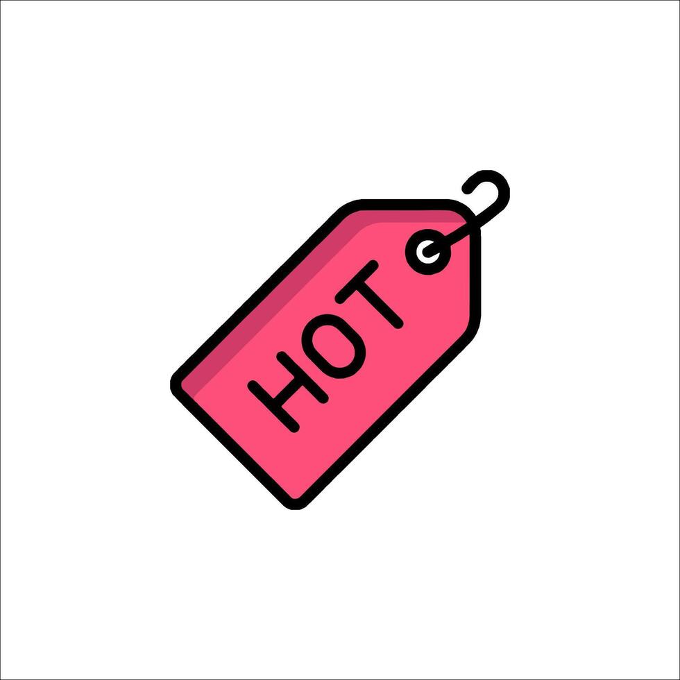 Hot price tag icon price tag icon price tag icon vector