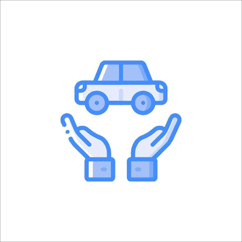 Car insurance icon illustration vector