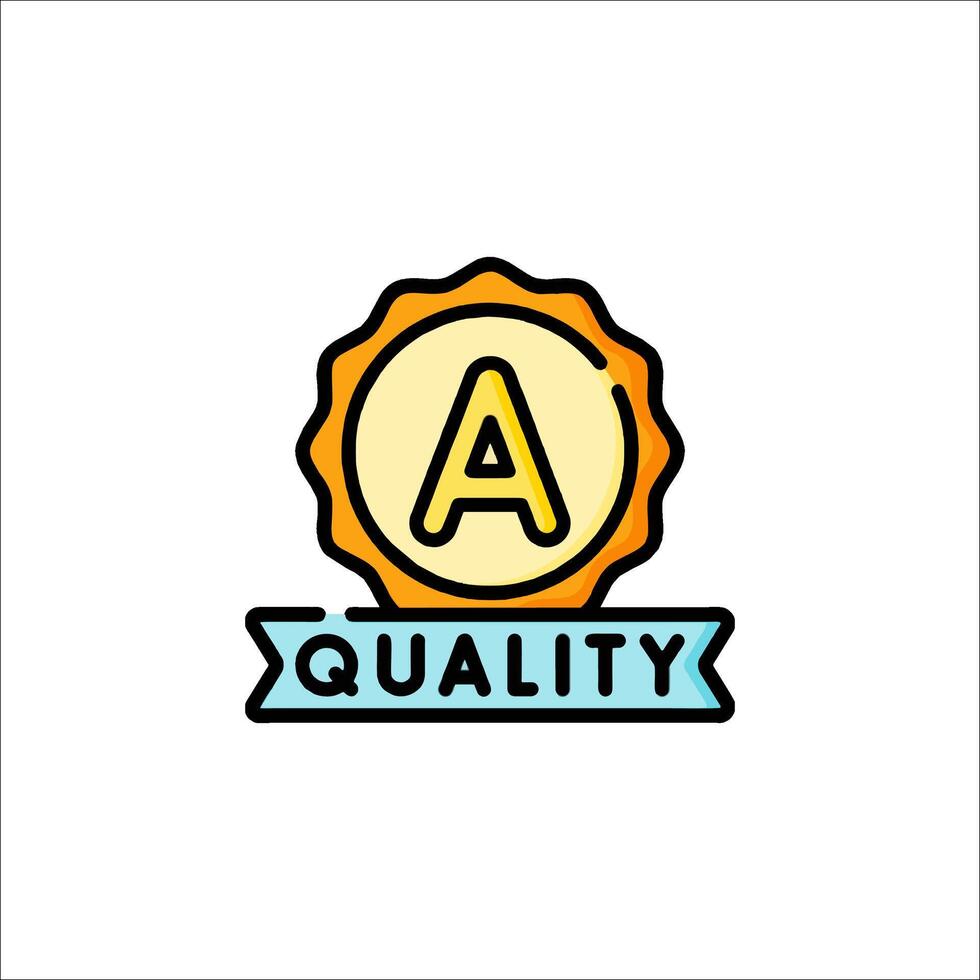 Quality logo design illustration vector
