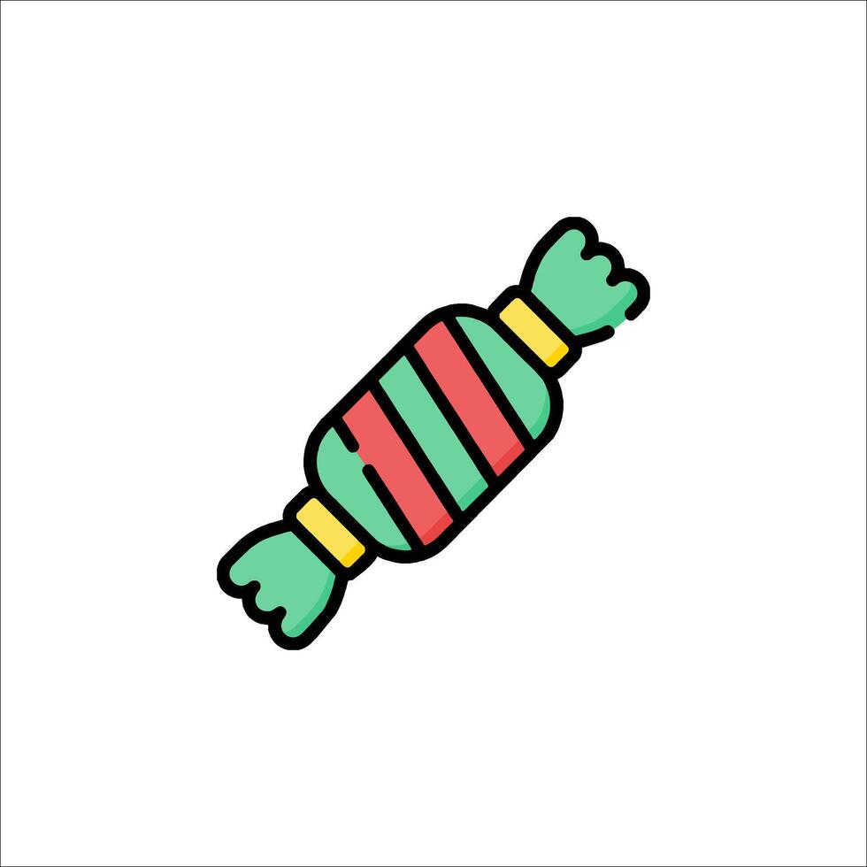 A candy bar icon in a flat style vector