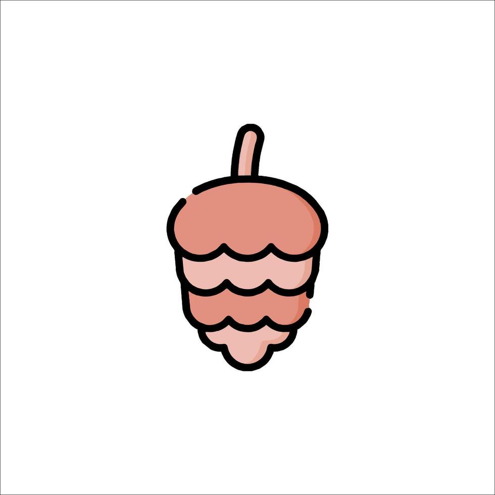 A cartoon apple icon on a white background vector