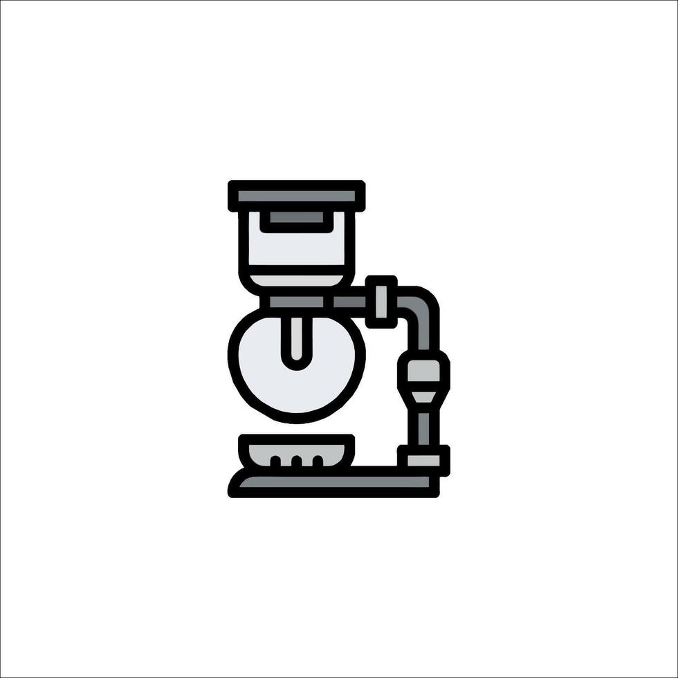 A coffee maker icon on a white background vector