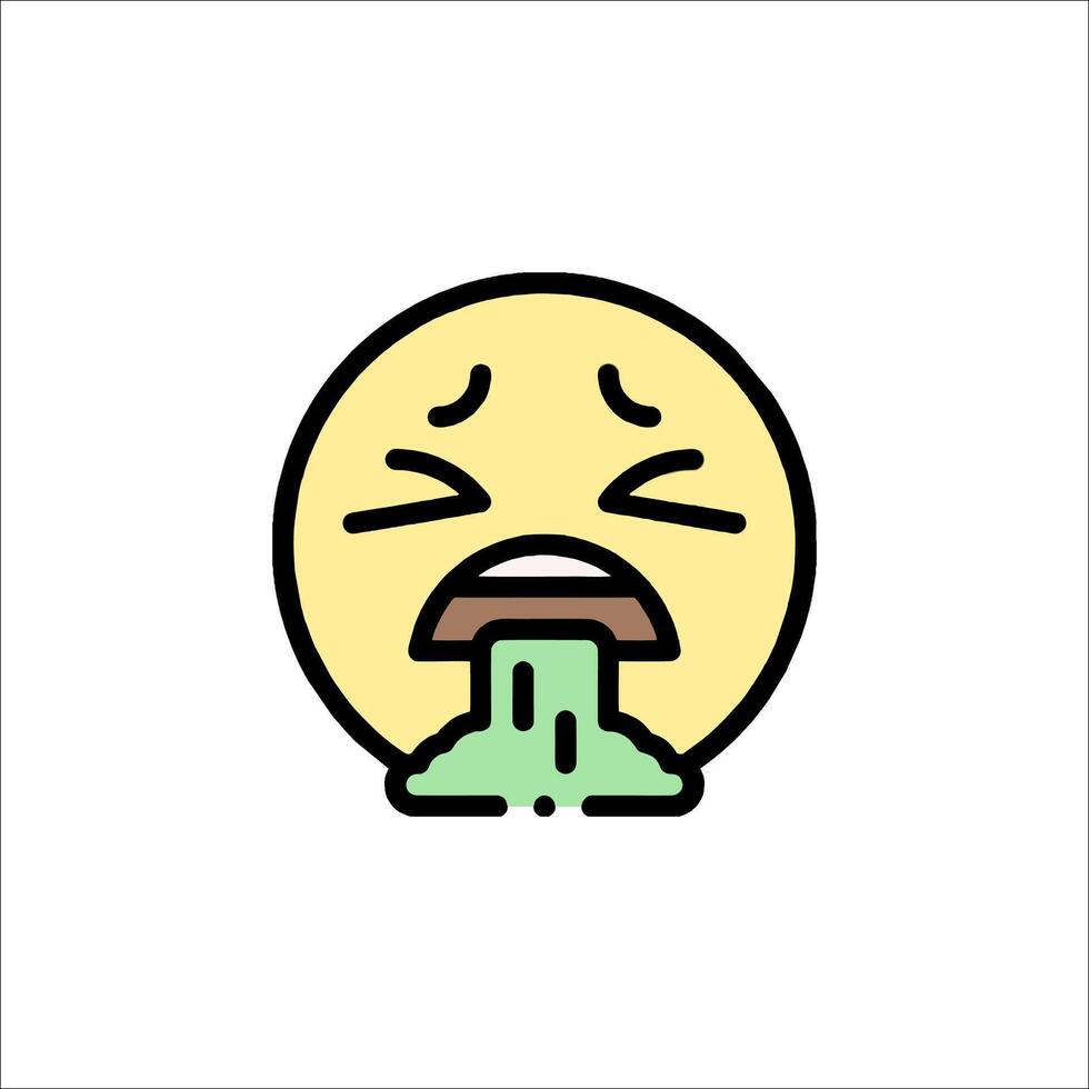 A cartoon emoticion with a tongue out vector