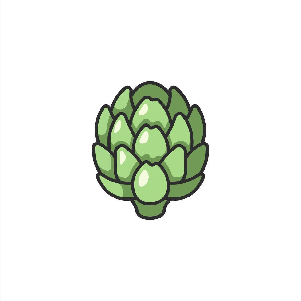 Artichoke icon illustration vector