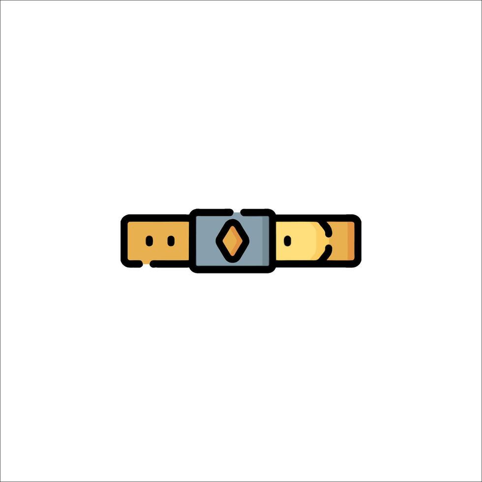 A belt with a diamond on it vector