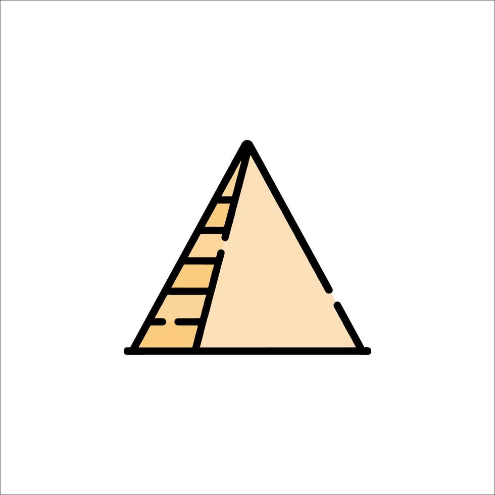 Pyramid icon illustration vector