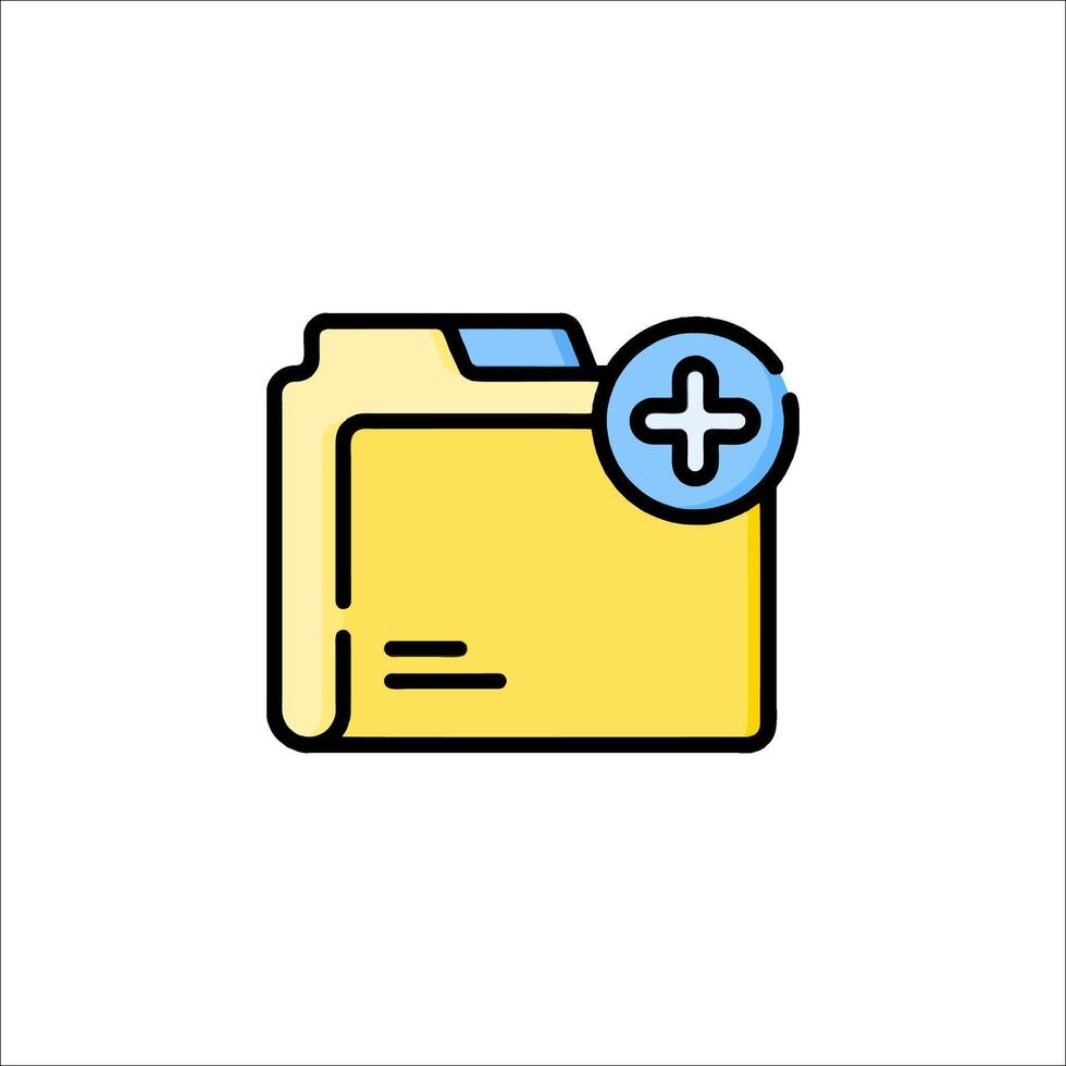 File folder icon illustration vector