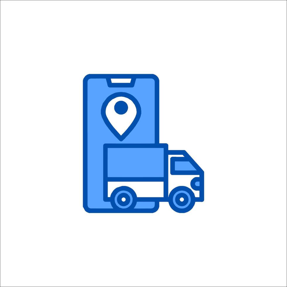 Delivery truck icon illustration vector