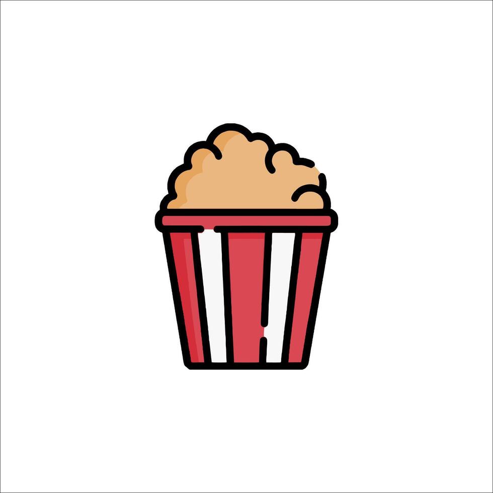 A popcorn icon on a white background vector