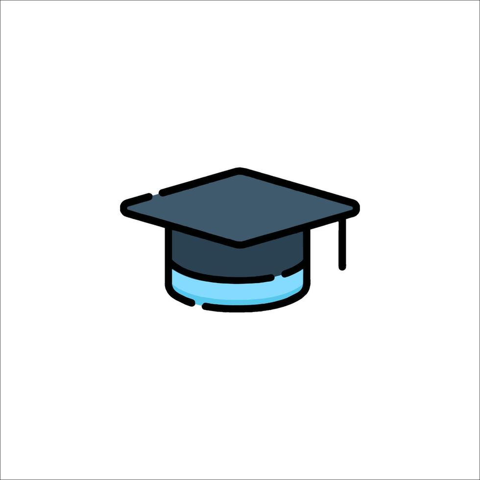 Graduation cap icon illustration vector