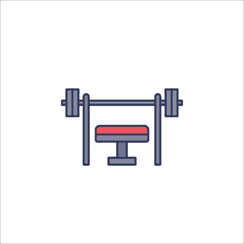 A barbell icon on a white background vector