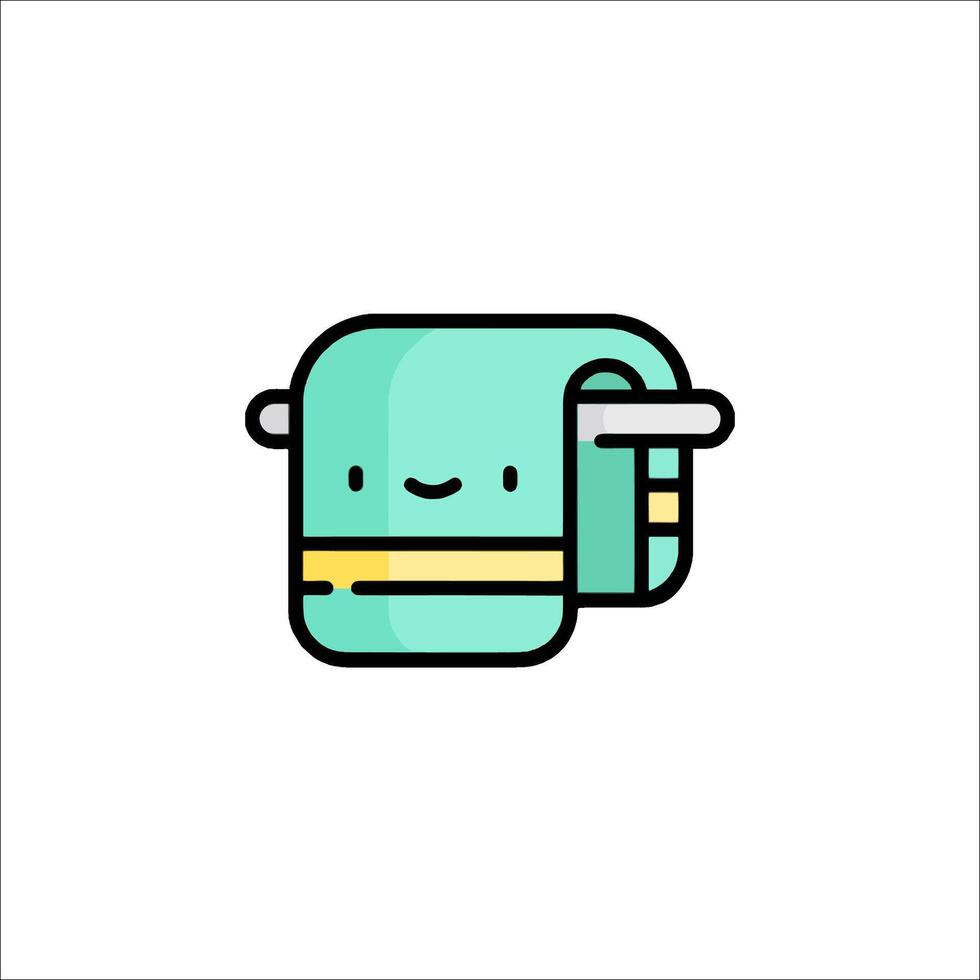 A cartoon character holding a roll of toilet paper vector