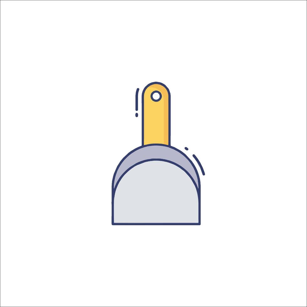 A flat icon of a spatula on a white background vector