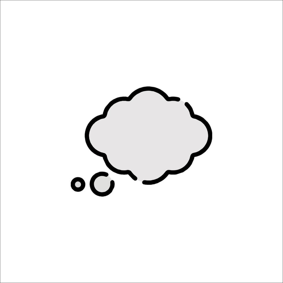 A black and white cloud icon on a white background vector