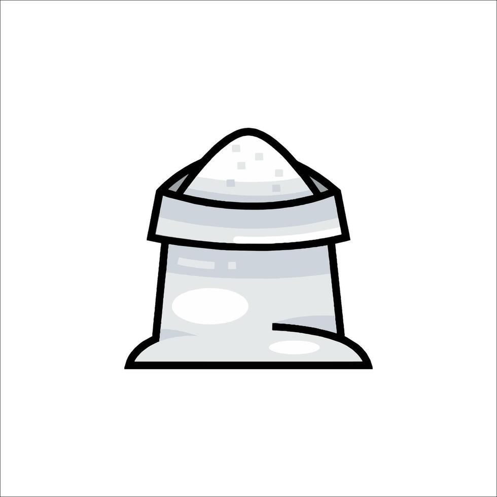 A salt shaker icon on a white background vector