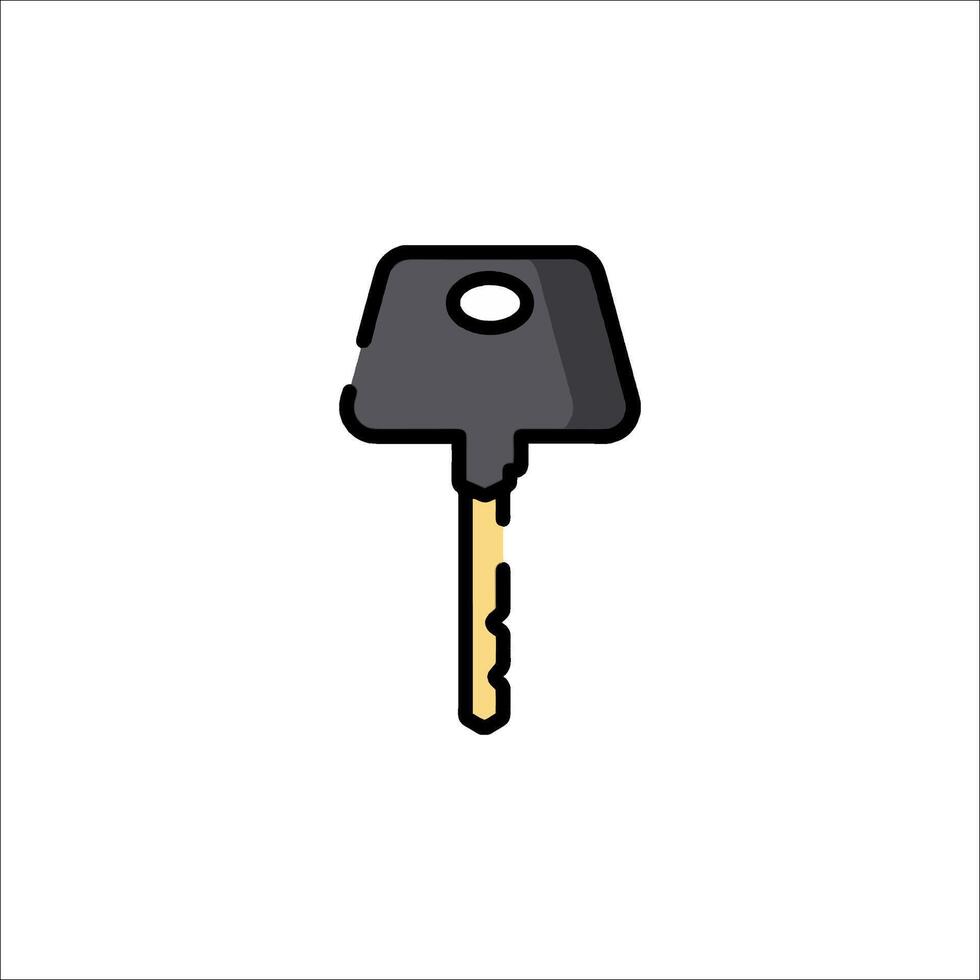 A key icon on a white background vector