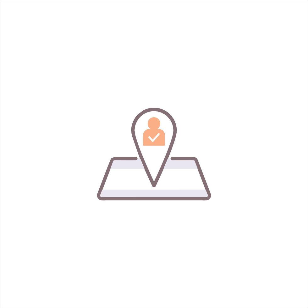 Location icon on white background vector