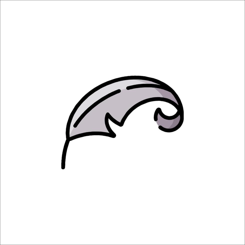 Feather icon illustration vector