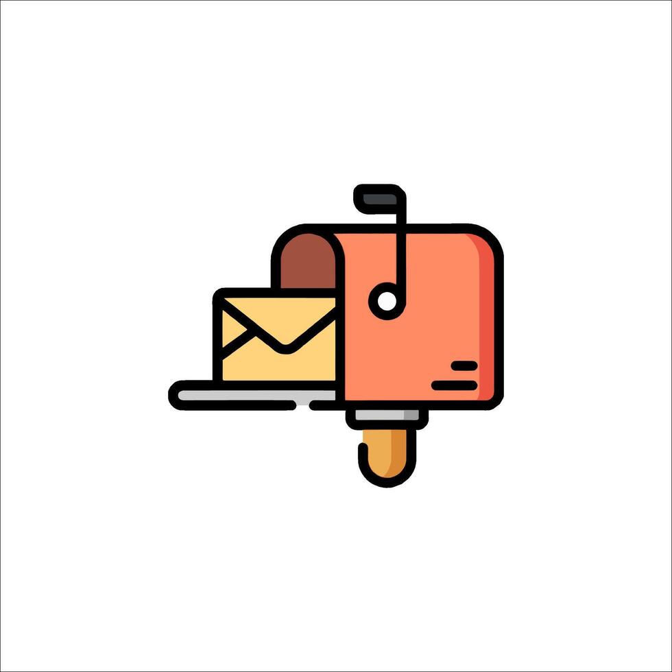 Mailbox icon illustration vector