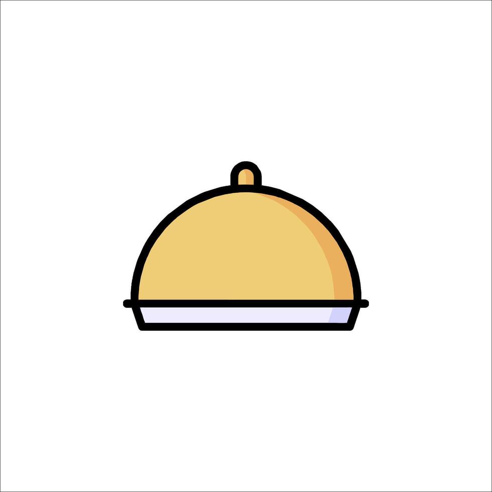 A cloche icon on a white background vector
