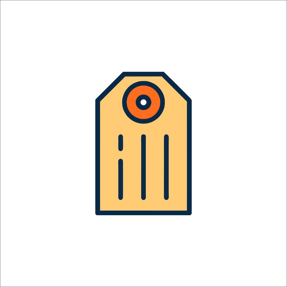 A price tag icon on a white background vector