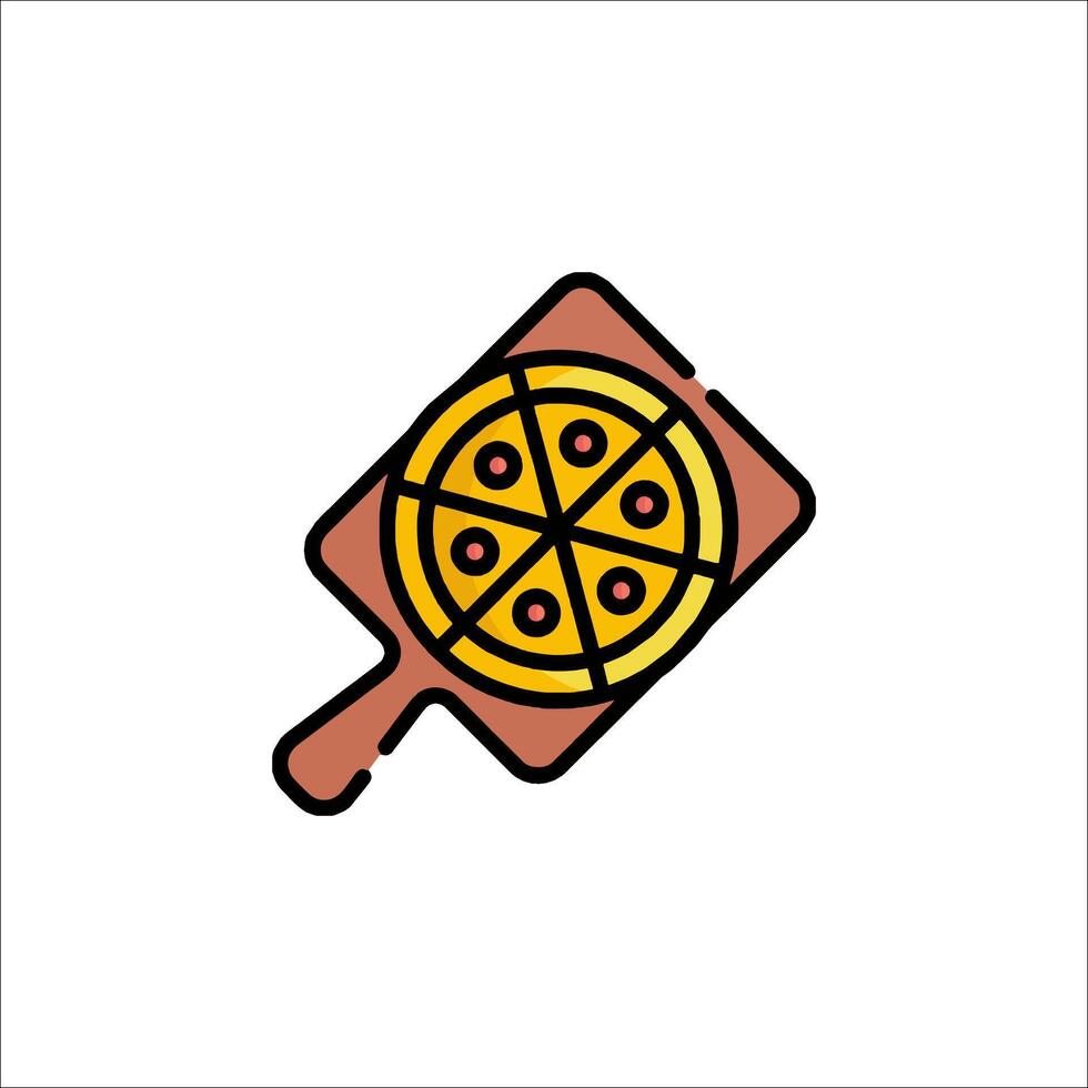 Pizza icon illustration vector