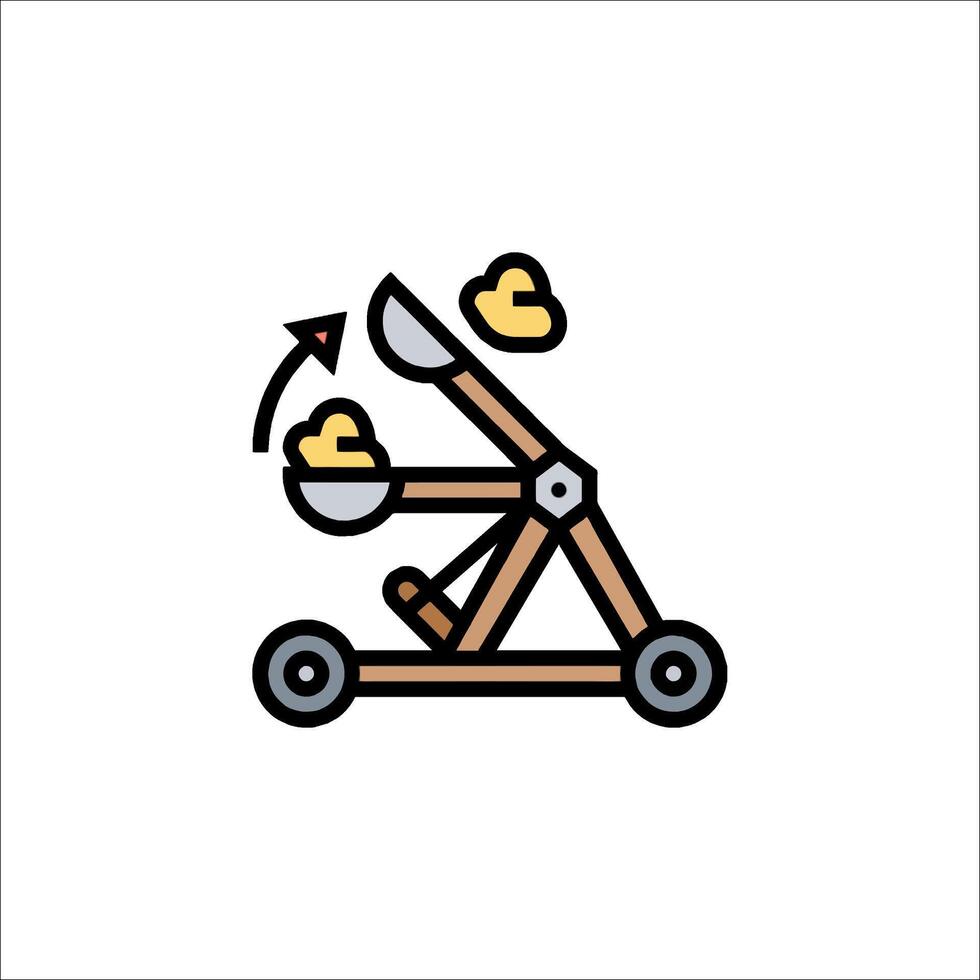 A cartoon illustration of a construction vehicle vector