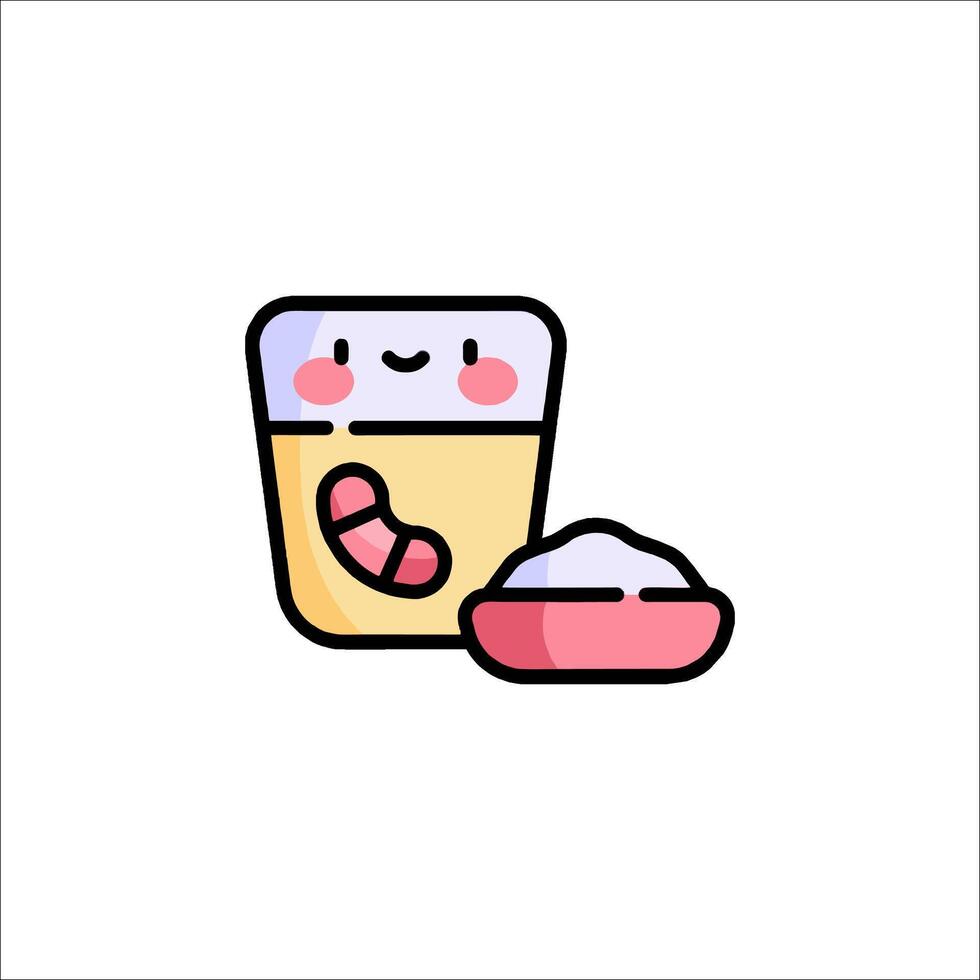 A cartoon jar of jam and a spoon vector