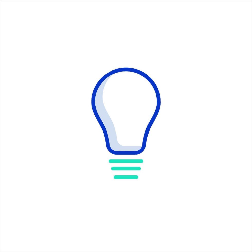 A light bulb icon on a white background vector