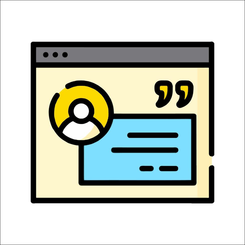 A person is talking to a person on a computer vector