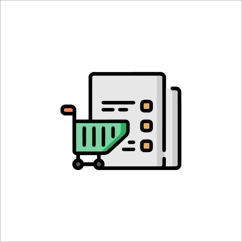 Shopping cart icon vector