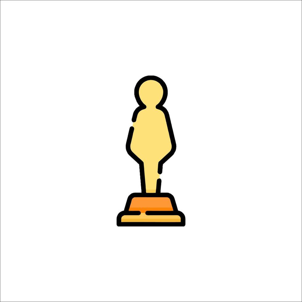 The icon for the award for best actress vector