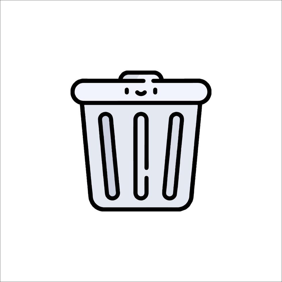 Trash can icon illustration vector
