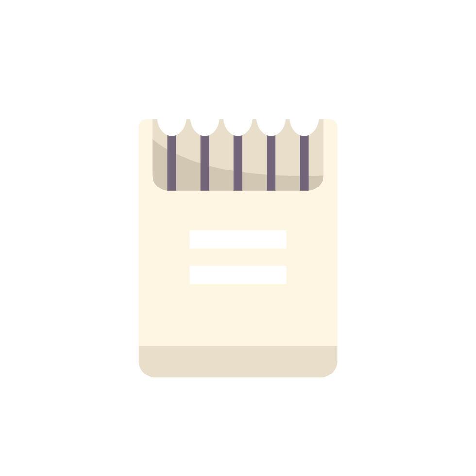 Matchbox with matches for starting fire icon vector