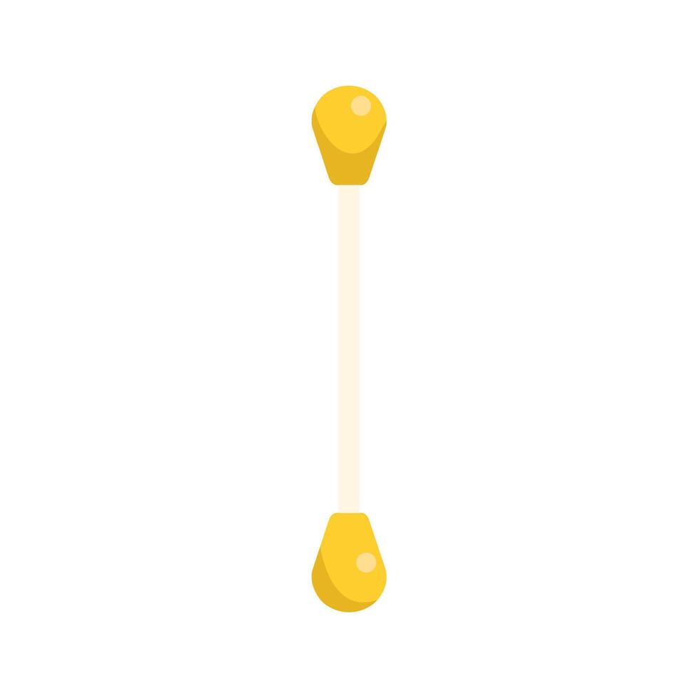 Cotton bud for ear cleaning showing hygiene concept vector