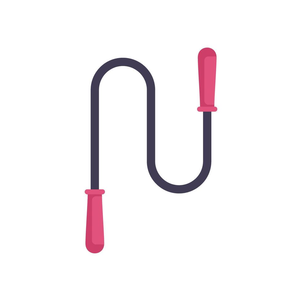 Skipping rope icon illustrating jumping rope exercise vector