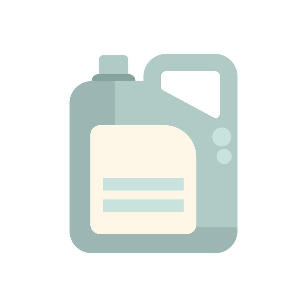 Plastic container with handle and blank label for cleaning products vector