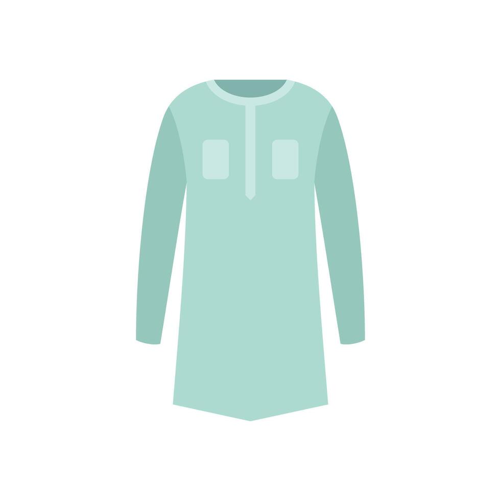 Long sleeve kurta pajama showing traditional garment for men vector