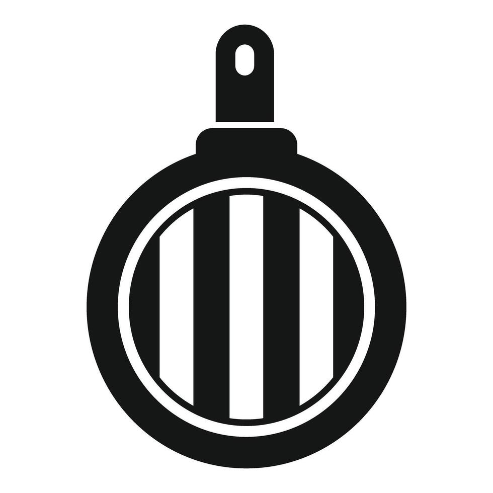 Round grill pan with hanging hole for easy storage vector