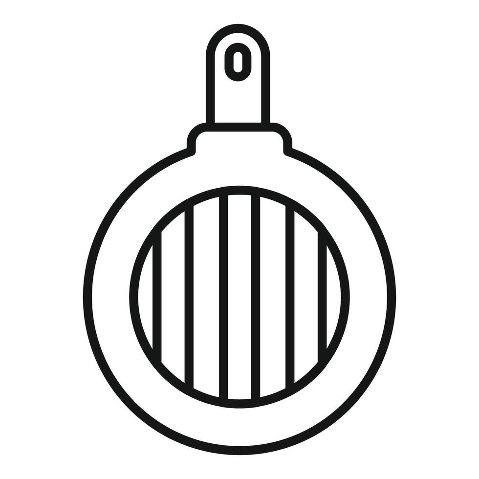 Round tea infuser with vertical slits brewing a perfect cup vector