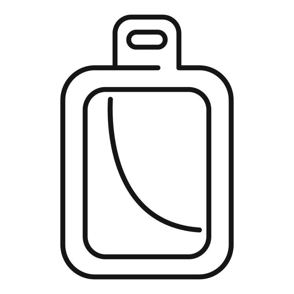 Plastic kitchen cutting board with rounded corners and hole for hanging vector