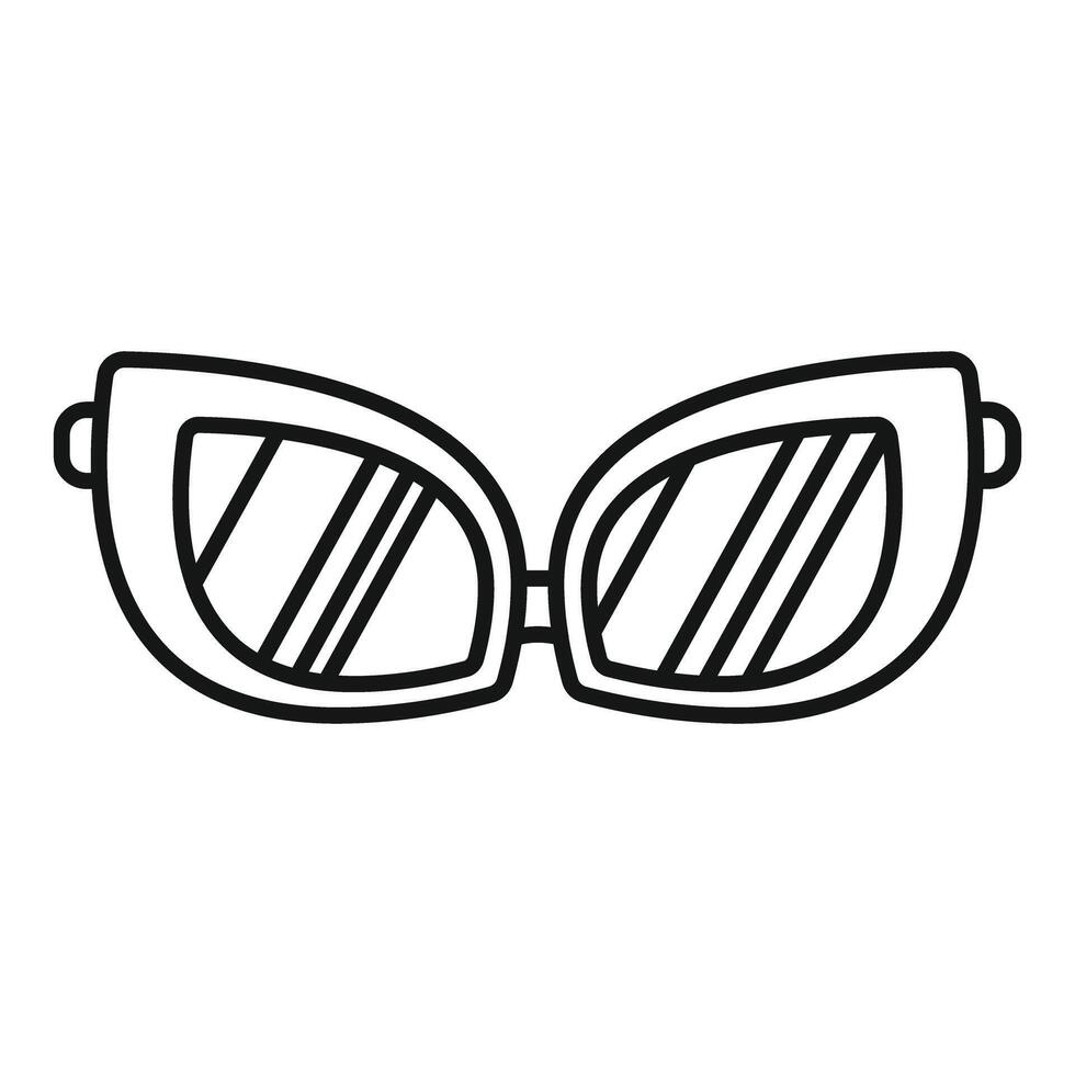 Cat eye sunglasses protecting from sunlight with style vector