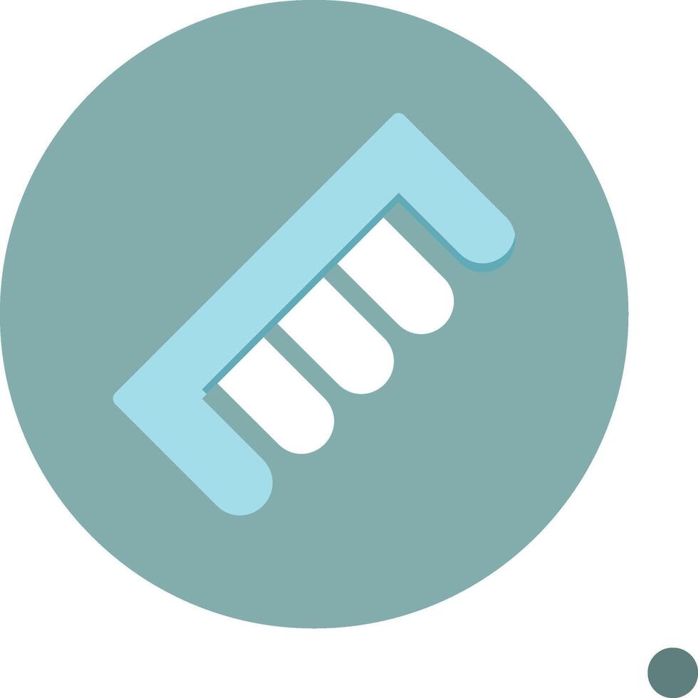 Comb Colorful Icon Icon vector