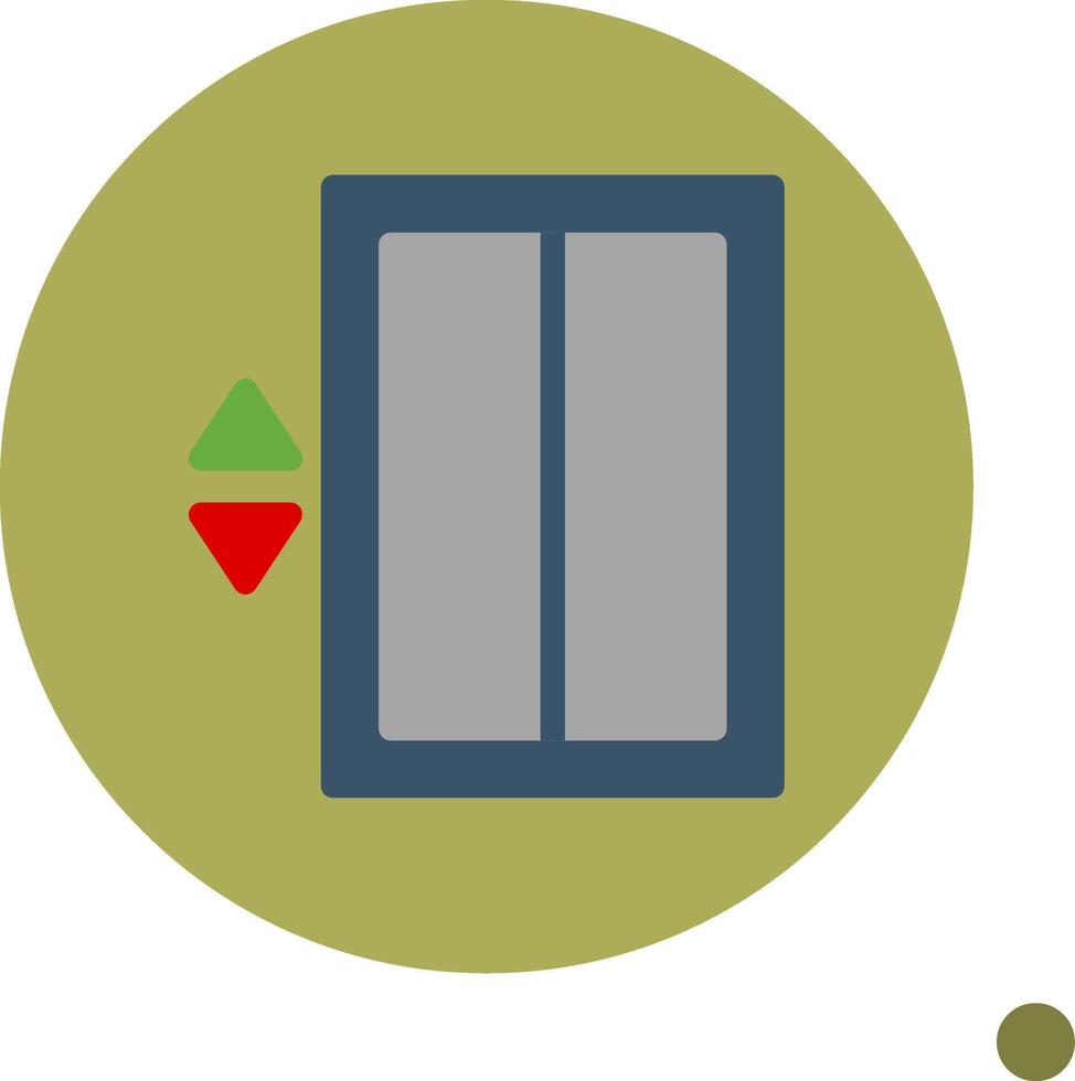 Elevator Colorful Icon Icon vector