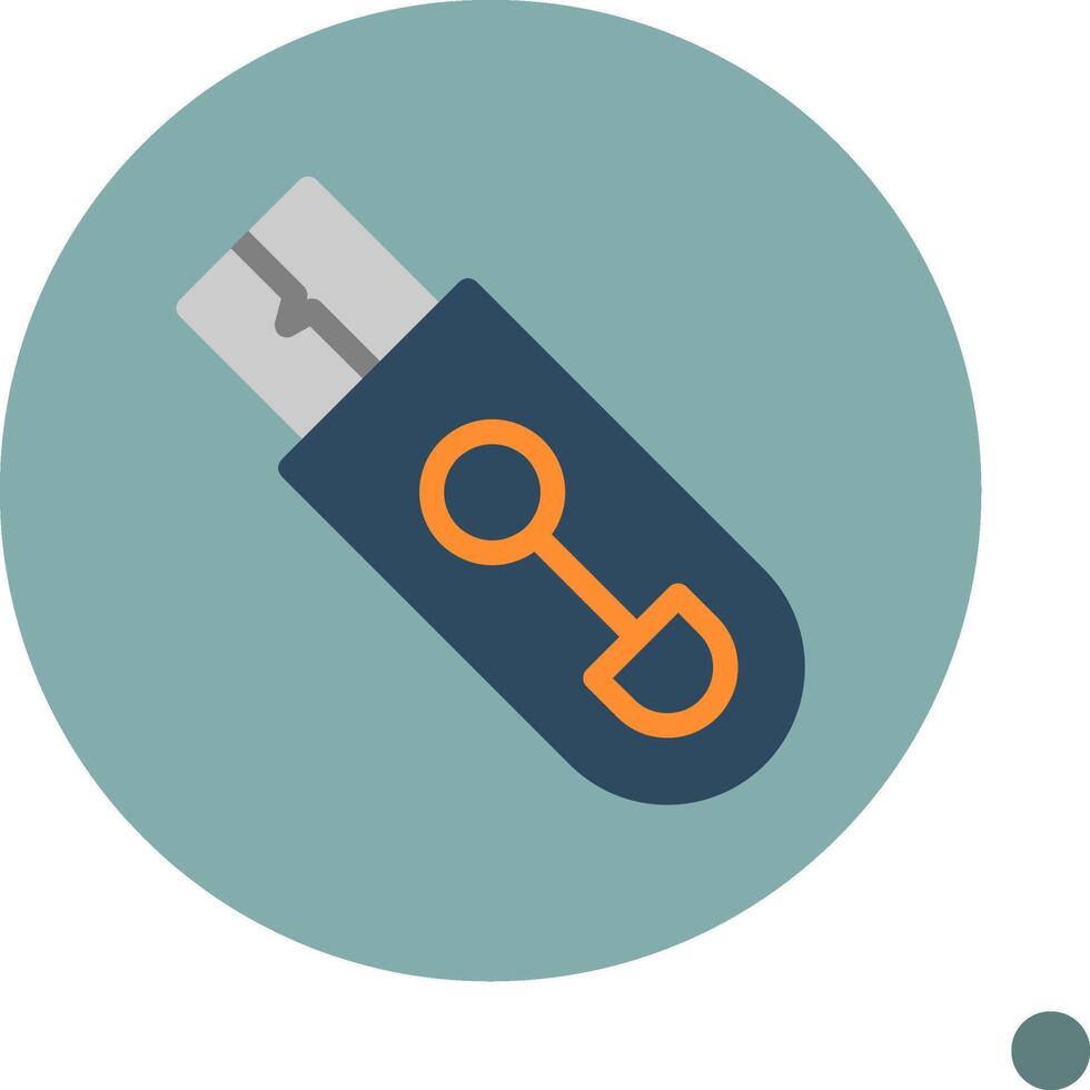 Flash Drive Colorful Icon Icon vector