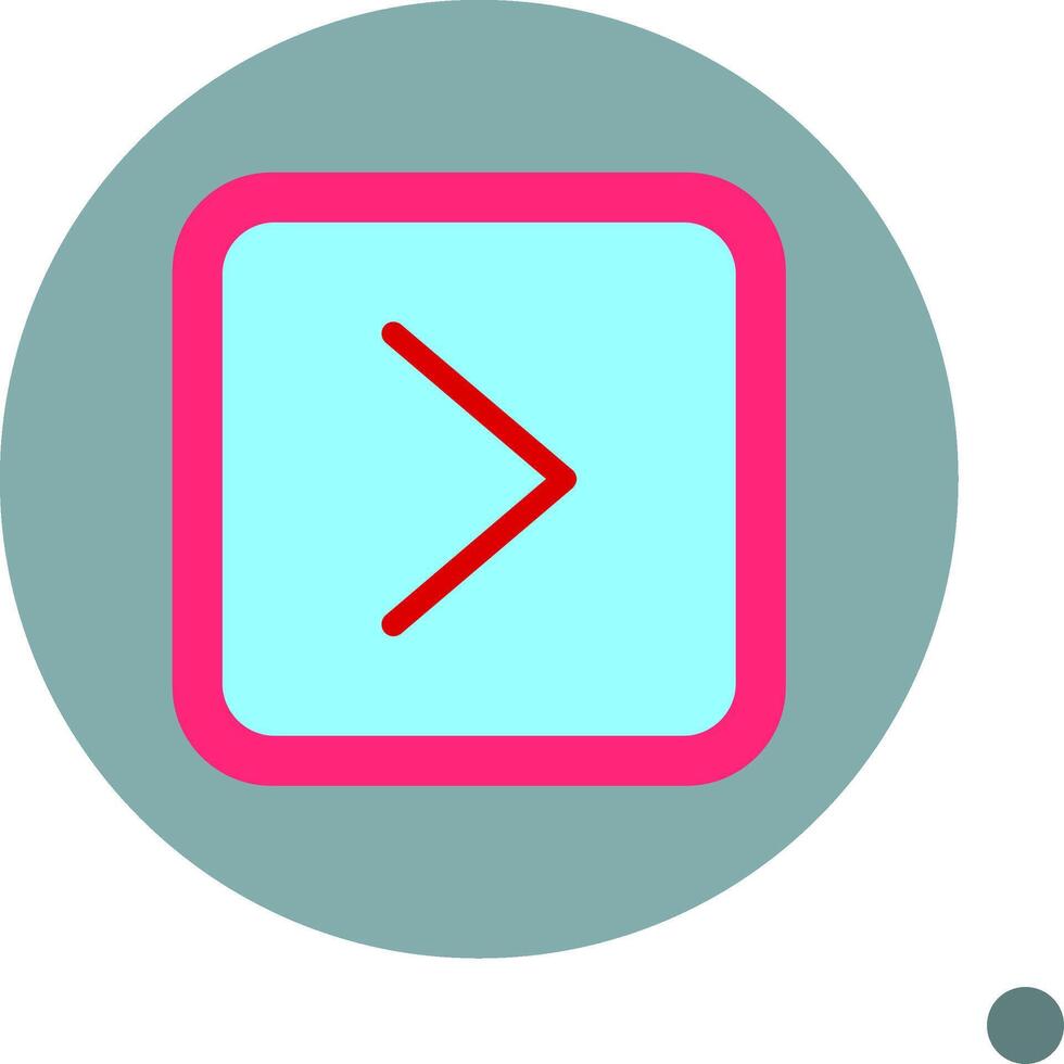 Right Colorful Icon Icon vector